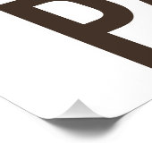 Junggesellenabschied-Logo Poster (Ecke)
