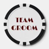 Junggesellenabschied Maroon Team Pokerchips (Vorderseite)