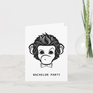 Junggesellenabschied Mister Monkey Einladung