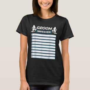 Junggesellenabschied Mit Checkliste - Aufgaben Für T-Shirt