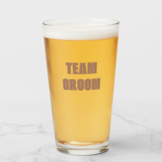 Junggesellenabschied Mocha Team Glas (Vorne (Gefüllt))