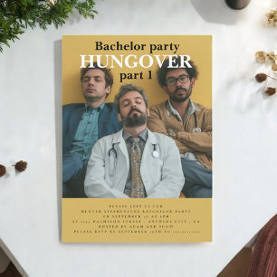 Junggesellenabschied moderne lustige Einladung