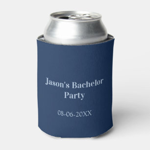 Junggesellenabschied Name Datum einfach minimal Tr Dosenkühler