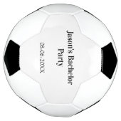 Junggesellenabschied Name Datum einfach minimal Tr Fußball (Gedreht)