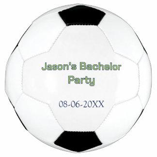 Junggesellenabschied Name Datum einfach minimal Tr Fußball