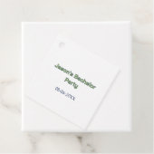 Junggesellenabschied Name Datum einfach minimal Tr Geschenkanhänger (Beispiel)