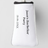 Junggesellenabschied Name Datum einfach minimal Tr Golf Headcover (Rotieren 90)