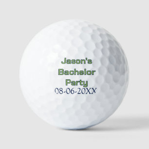Junggesellenabschied Name Datum einfach minimal Tr Golfball
