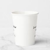 Junggesellenabschied Name Datum einfach minimal Tr Pappbecher (Links)