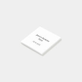 Junggesellenabschied Name Datum einfach minimal Tr Post-it Klebezettel (angewinkelt)