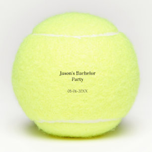 Junggesellenabschied Name Datum einfach minimal Tr Tennisbälle