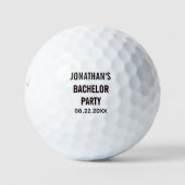 Junggesellenabschied Name Datum Golfball (Vorderseite)