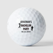 Junggesellenabschied Name Datum Golfball (Vorderseite)