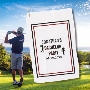 Junggesellenabschied Name Datum Golfhandtuch