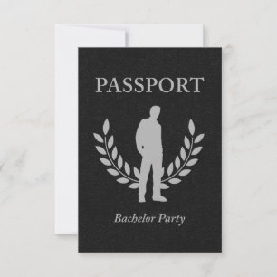 Junggesellenabschied-Pass Einladung