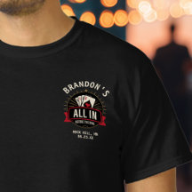Junggesellenabschied-Poker-Shirt "All In Before th