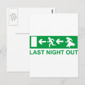 Junggesellenabschied Postkarte (Vorne/Hinten)
