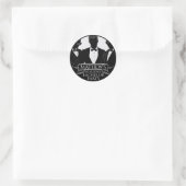 Junggesellenabschied runder aufkleber (Tasche)