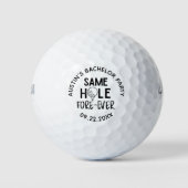 Junggesellenabschied Same Hole Fore Ever Golfball (Vorderseite)