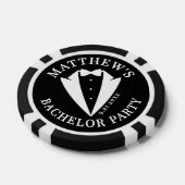 Junggesellenabschied Schwarz-Weiß-Smoking Pokerchips (Einzeln)