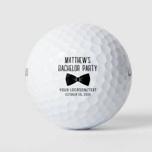 Junggesellenabschied schwarze Fliege Hochzeitsgesc Golfball