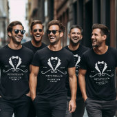 Junggesellenabschied Smoking Fliege Schwarz Hochze T-Shirt