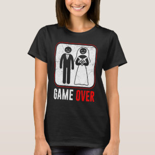 Junggesellenabschied Spiel Über Bräutigam T-Shirt
