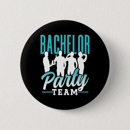 Junggesellenabschied Team Bräutigam Braut 2 Button (Vorderseite)
