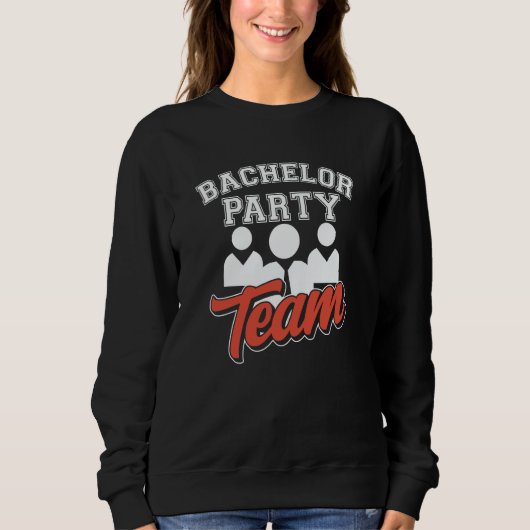 Junggesellenabschied Team Bräutigam Braut Sweatshirt (Vorderseite)