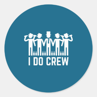 Junggesellenabschied Trauzeugen Crew Runder Aufkleber