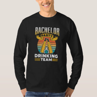 Junggesellenabschied Trinkteam Bräutigam Braut Pre T-Shirt