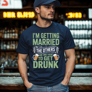 Junggesellenabschied Trinkteam Bräutigam Design T-Shirt