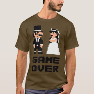 Junggesellenabschied vorbei, Comic Braut Bräutigam T-Shirt