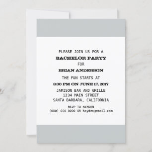 Junggesellenabschied Vorlage