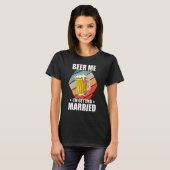 Junggesellenbier Ich heirate Junggesellenabschied T-Shirt (Vorne ganz)