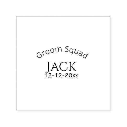 Junggesellenmannschaft Name Datum Jahr fett Buchst Permastempel (Design)