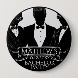 Junggesellenparty Poker Chip Button