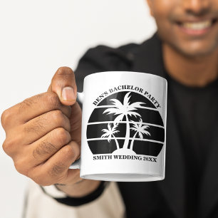 Junggesellenparty Strand Insel Hochzeit Personalis Kaffeetasse
