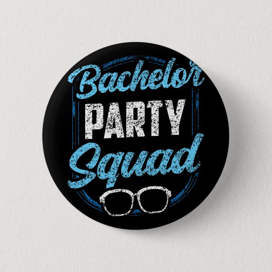 Junggesellenparty Team Braut Bräutigam Button (Vorderseite)