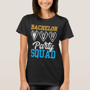 Junggesellenparty Truppe Braut Team Bräutigam  T-Shirt