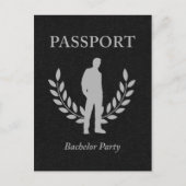 Junggesellenpass Einladungspostkarte (Vorderseite)