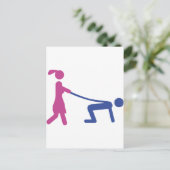 Junggesellensymbol Einladungspostkarte (Stehend Vorderseite)