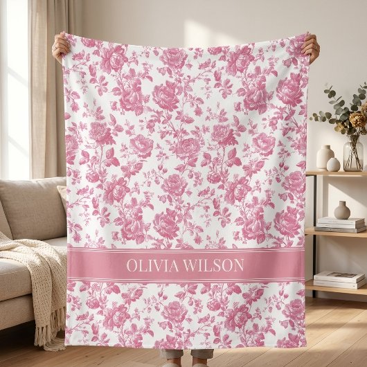 Junggesellinnen-Abschied | Benutzerdefinierte rosa Fleecedecke