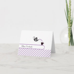 Junggesellinnen-Abschied Dankeskarten - Lila Dankeskarte