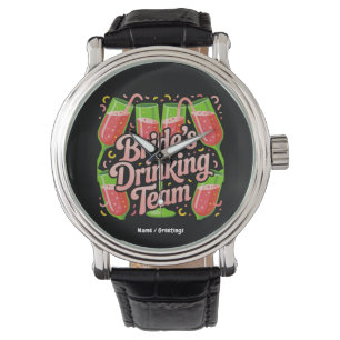 Junggesellinnen-Abschied-Design für die Braut-Trin Armbanduhr