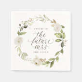 Junggesellinnen-Abschied Die zukünftige Mrs Wasser Serviette (Vorderseite)