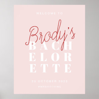 Junggesellinnen-Abschied-Empfangsschild - Brody Poster