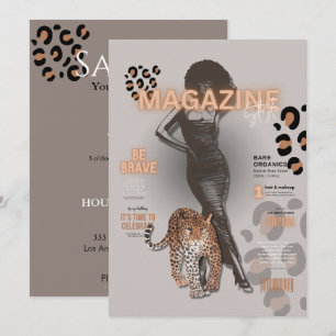 Junggesellinnen-Abschied Fashion-Diva-Magazin  Einladung