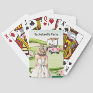 Junggesellinnen-Abschied für Golfer Spielkarten