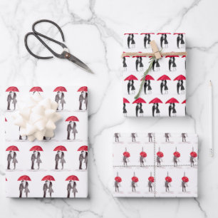 Junggesellinnen-Abschied Hochzeitstag Geschenkpapi Geschenkpapier Set